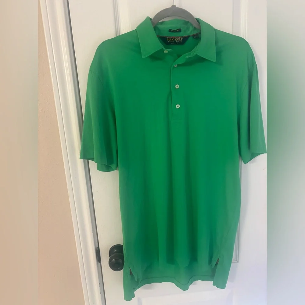 Polo Golf Ralph Lauren Men’s M 100% Pima Cotton in Vibrant Green Vintage Lisle